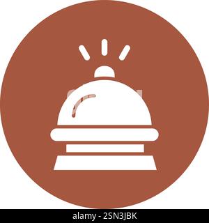 Hotel bell Vector Icon Design Illustration Stock Vector