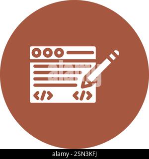 Edit code Vector Icon Design Illustration Stock Vector