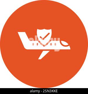 Safe flight Vector Icon Design Illustration Stock Vector