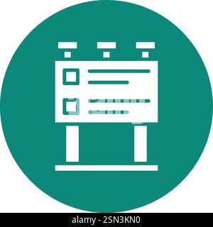 Billboard Vector Icon Design Illustration Stock Vector