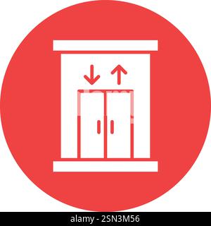 Elevator Vector Icon Design Illustration Stock Vector