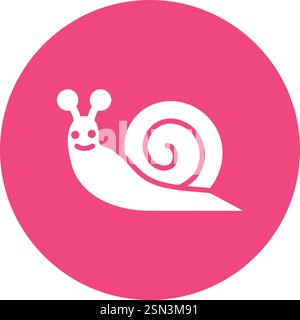 Snail Vector Icon Design Illustration Stock Vector