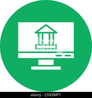 Online banking Vector Icon Design Illustration Stock Vector