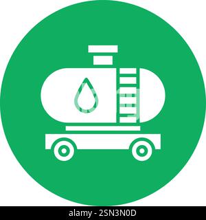 Oil tank Vector Icon Design Illustration Stock Vector