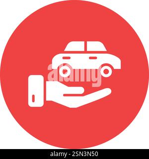 Car insurance Vector Icon Design Illustration Stock Vector