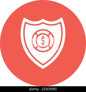 Shield Vector Icon Design Illustration Stock Vector