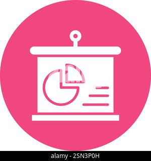 Pie chart Vector Icon Design Illustration Stock Vector