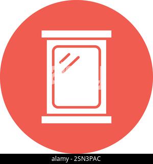 Mirror Vector Icon Design Illustration Stock Vector