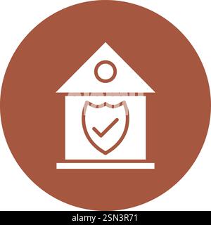 Home insurance Vector Icon Design Illustration Stock Vector