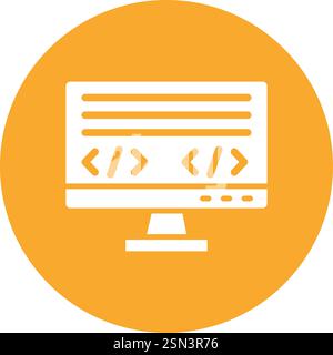 Coding language Vector Icon Design Illustration Stock Vector