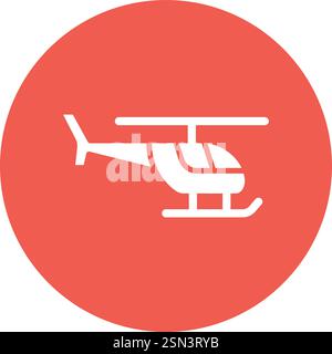Helicopter Vector Icon Design Illustration Stock Vector