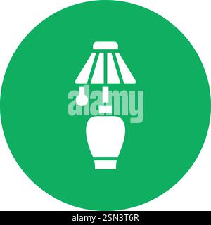 Table lamp Vector Icon Design Illustration Stock Vector