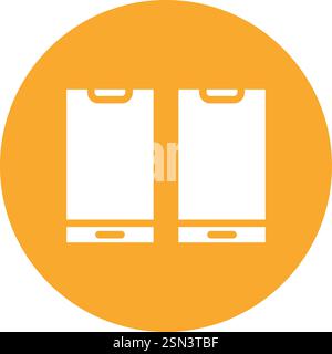 Mobile phones Vector Icon Design Illustration Stock Vector