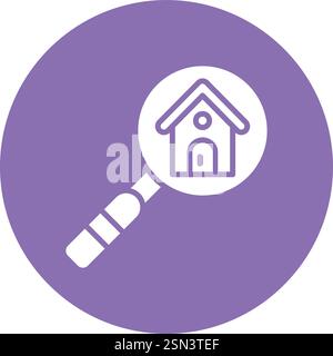 House search Vector Icon Design Illustration Stock Vector