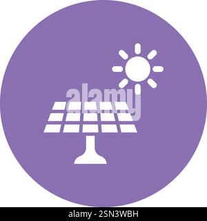 Solar panel Vector Icon Design Illustration Stock Vector