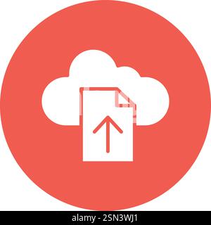 File upload Vector Icon Design Illustration Stock Vector