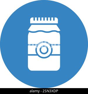 Plastic jar Vector Icon Design Illustration Stock Vector