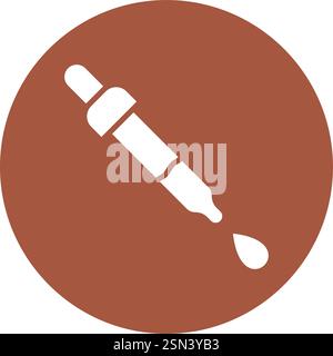 Dropper Vector Icon Design Illustration Stock Vector