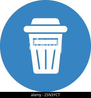 Trash Vector Icon Design Illustration Stock Vector