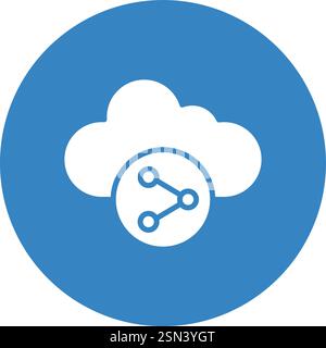Sharing content Vector Icon Design Illustration Stock Vector
