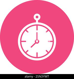 Clock Vector Icon Design Illustration Stock Vector