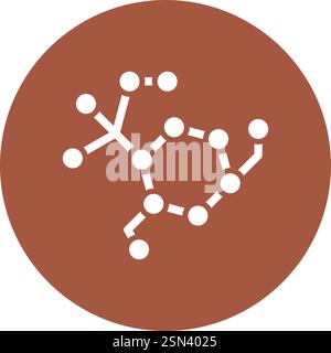 Molecule Vector Icon Design Illustration Stock Vector