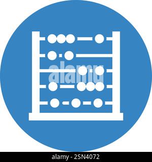 Abacus Vector Icon Design Illustration Stock Vector