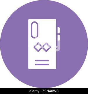 Mobile case Vector Icon Design Illustration Stock Vector