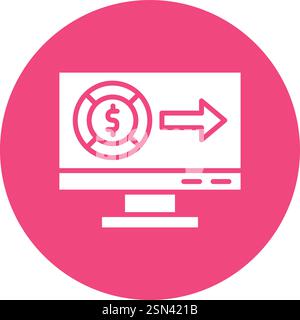 Money send Vector Icon Design Illustration Stock Vector