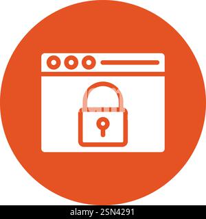 Data security Vector Icon Design Illustration Stock Vector