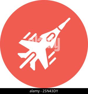 Jet Vector Icon Design Illustration Stock Vector