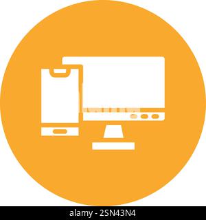 Responsive Vector Icon Design Illustration Stock Vector