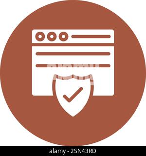 Security Vector Icon Design Illustration Stock Vector