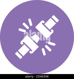 Safety belt Vector Icon Design Illustration Stock Vector