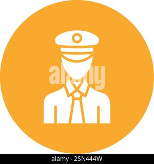 Pilot Vector Icon Design Illustration Stock Vector