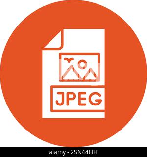 Jpeg file Vector Icon Design Illustration Stock Vector