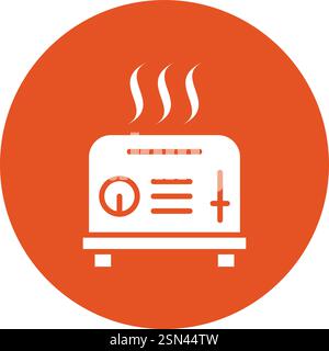 Toaster Vector Icon Design Illustration Stock Vector
