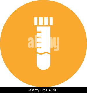 Test tube Vector Icon Design Illustration Stock Vector