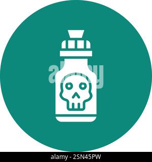 Poison Vector Icon Design Illustration Stock Vector