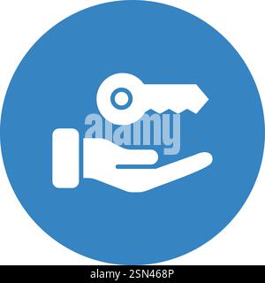 Key Vector Icon Design Illustration Stock Vector
