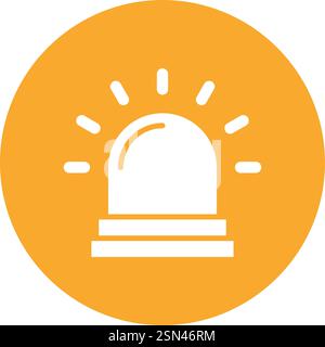 Fire alarm Vector Icon Design Illustration Stock Vector