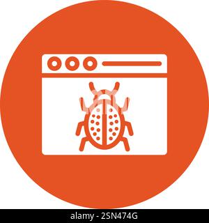 Bug Vector Icon Design Illustration Stock Vector