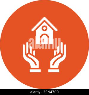 House insurance Vector Icon Design Illustration Stock Vector