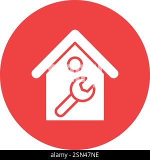 House maintenance Vector Icon Design Illustration Stock Vector