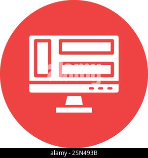 Dashboard Vector Icon Design Illustration Stock Vector