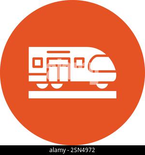 Train Vector Icon Design Illustration Stock Vector