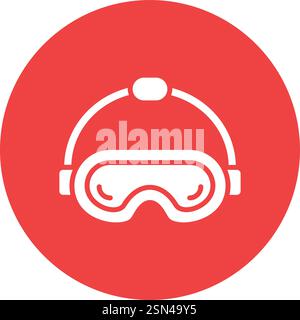 Safety glasses Vector Icon Design Illustration Stock Vector