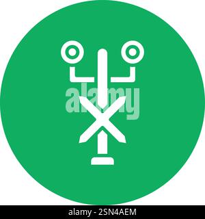 Traffic signal Vector Icon Design Illustration Stock Vector