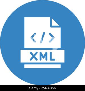 Xml Vector Icon Design Illustration Stock Vector