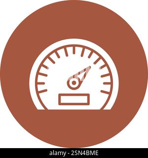 Speedometer Vector Icon Design Illustration Stock Vector